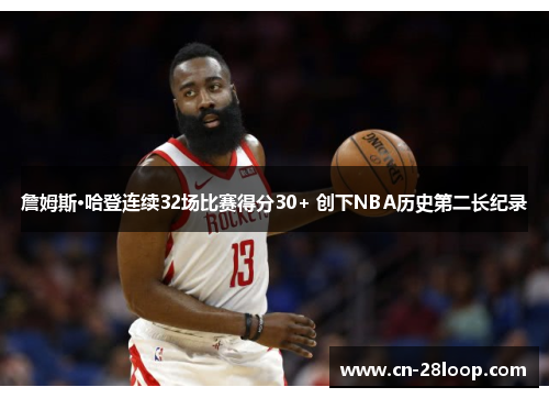 詹姆斯·哈登连续32场比赛得分30+ 创下NBA历史第二长纪录